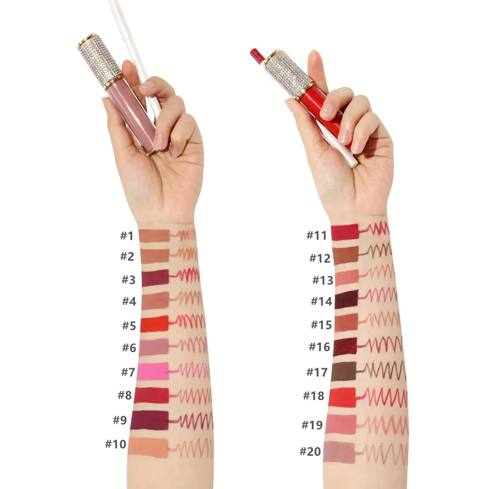 49 Colors Matte Cosmetics Lip Kit Makeup Cruelty Free Private Label ...