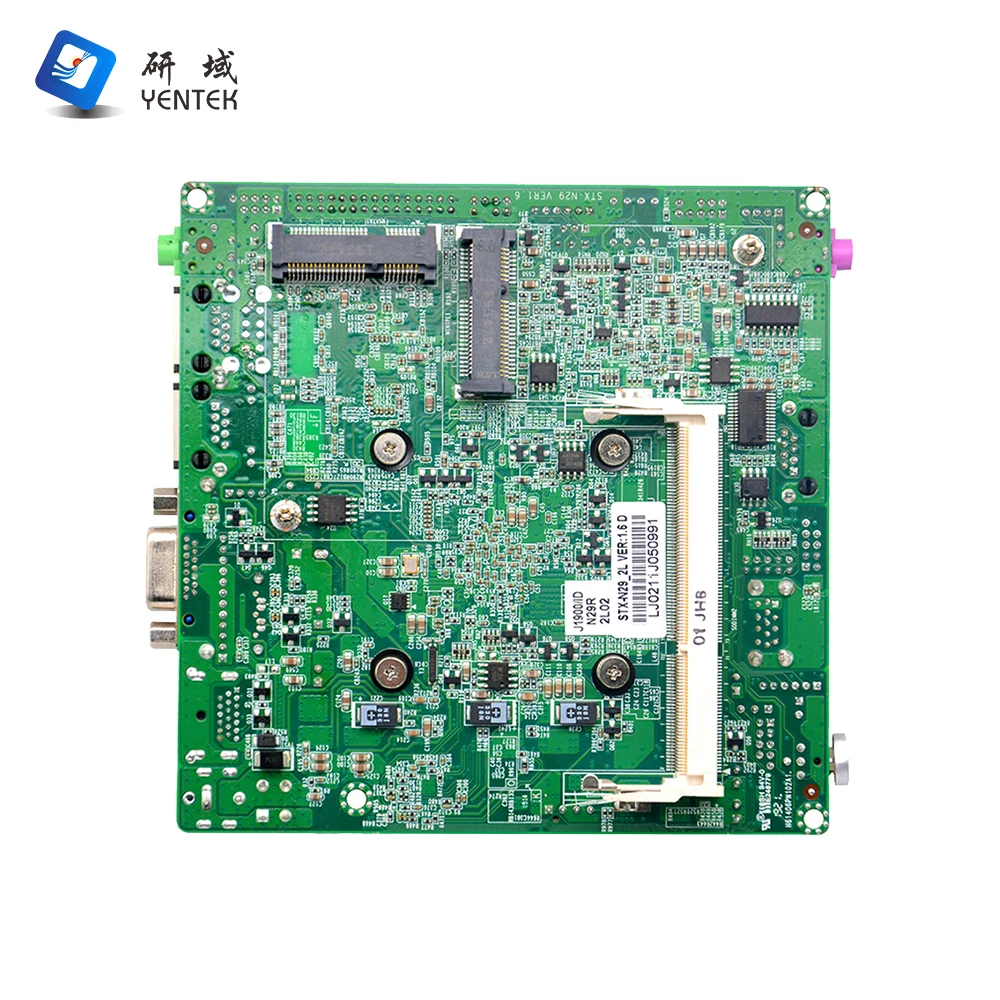Yentek Motherboard With Processor Intel J1900 Quad Core DDR3 MSATA VGA HD 2 LAN Small Mini PC Board Nano Itx Motherboard