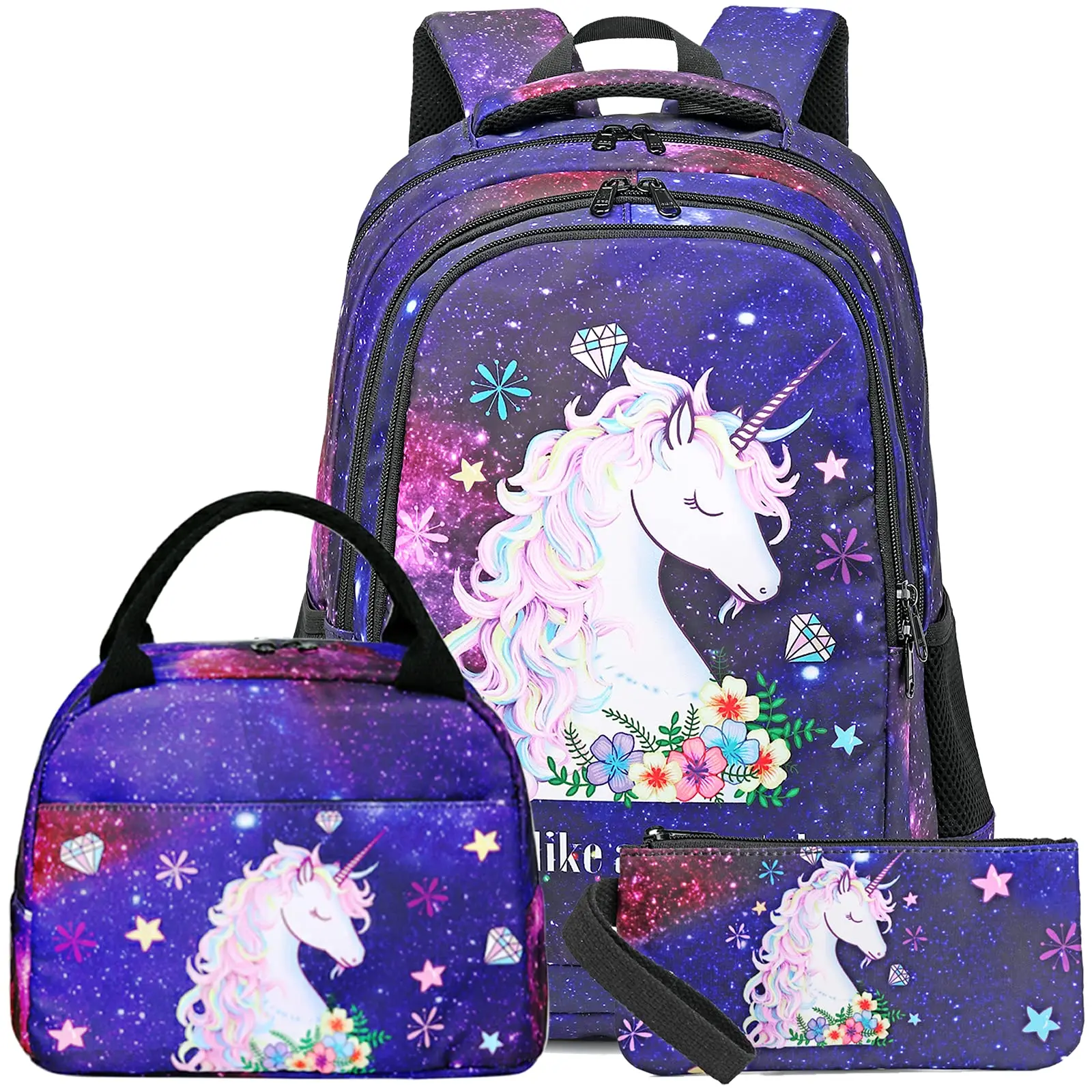 Kids Girl Cute Unicorn Backpack School Bag