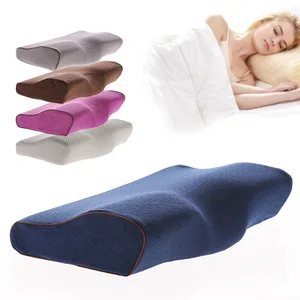 Luxury Ergonomic Neck Cervical Pillow with Butterfly Design Memory Foam for Pain Relief Slow Rebound Anti-Snore Bed Pillow