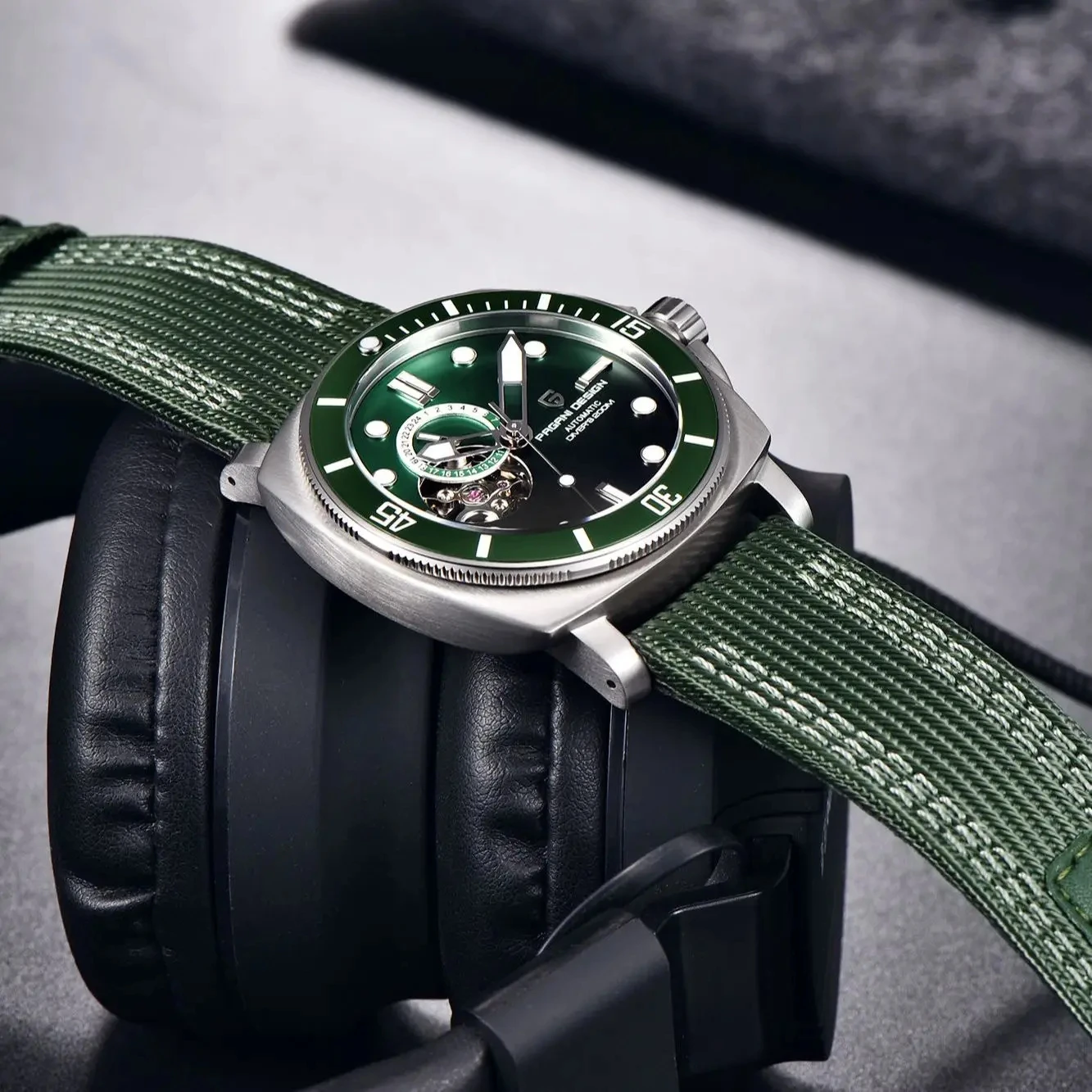 PAGANI DESIGN PD-1736 Unique Square Men NH39A Sapphire Stainless Steel 200M  Waterproof Reloj Hombre