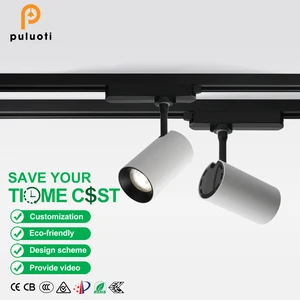 Modern Indoor COB Track Light White LED Spotlight with Magnetic Ceiling Mount 10W/15W Aluminum Material for Clothing Shop