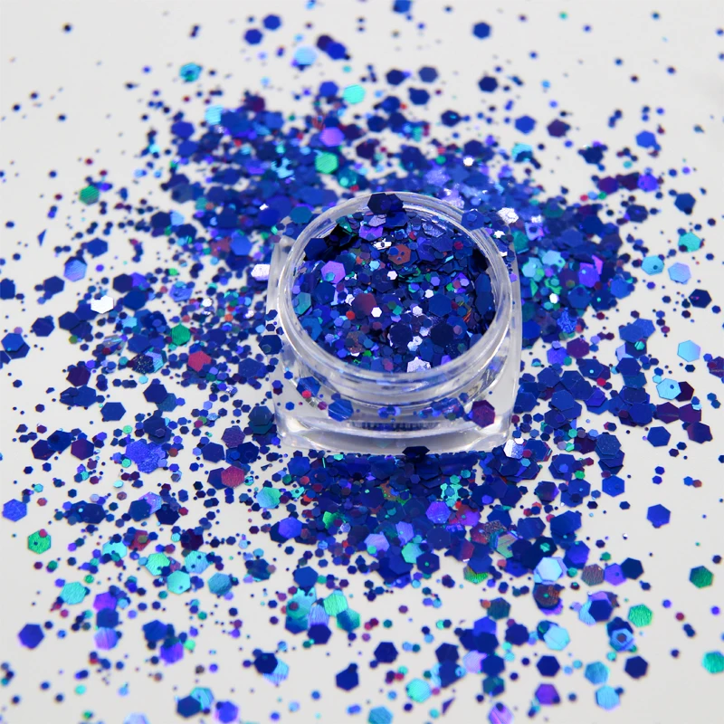 Bulk Wholesale Cosmetic Chunky Glitter Holographic Chunky Craft Glitter