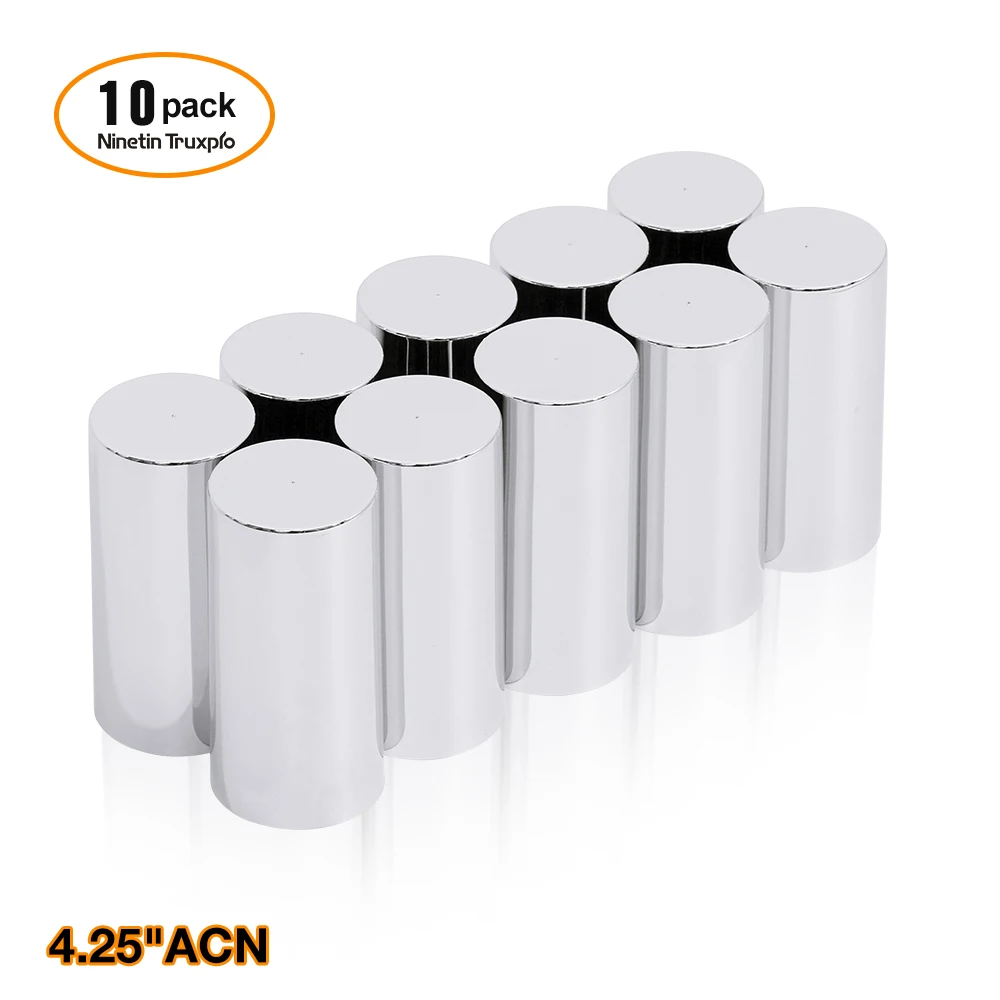 Truck Wheel Parts Nut Covers Chrome ABS 33mm*4.25" Lug Nut Cover For