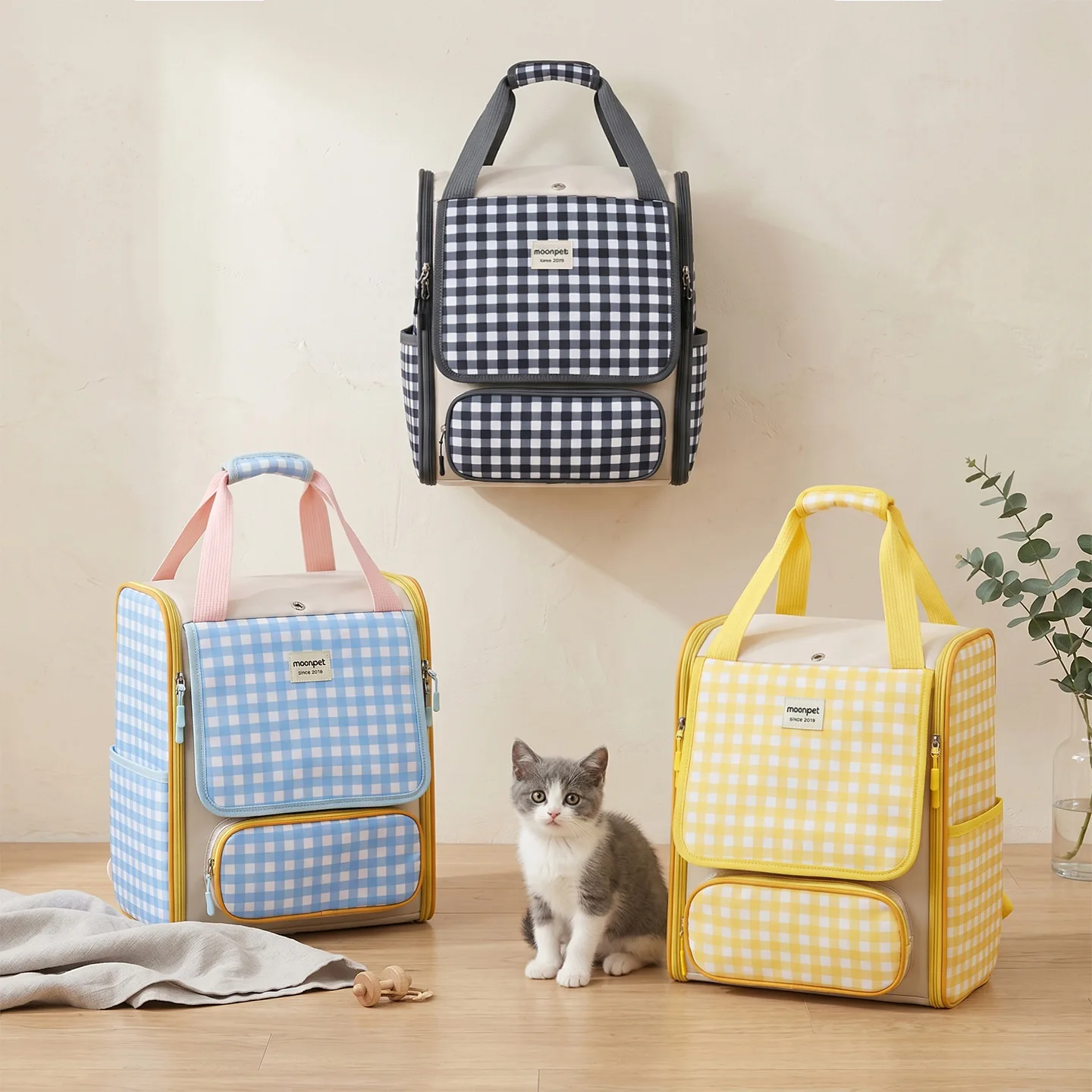 Manufacturer-Direct Oxford Cat & Dog Pet Carrier-Large Capacity Dual-Use Backpack & Handheld Travel Carrier