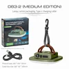 Lámpara de camping con perilla redonda mediana D83-2 (verde)