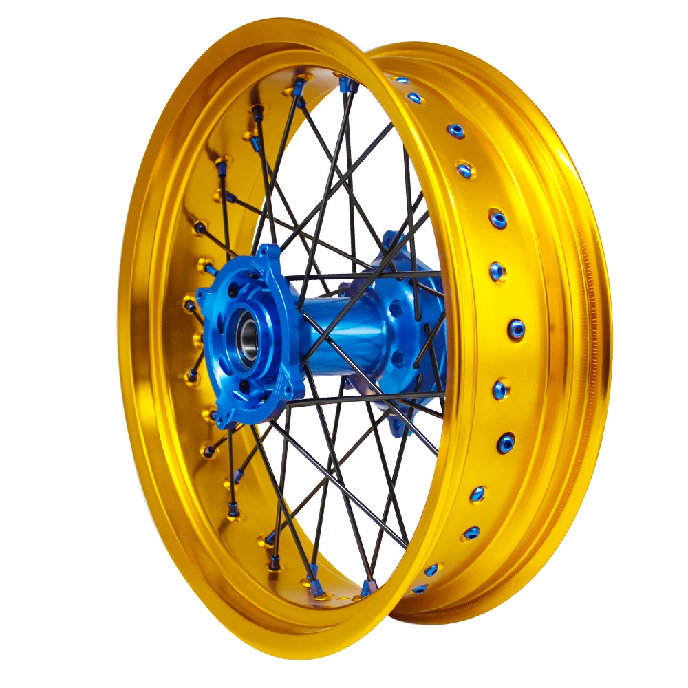 Factory Direct Sale RMZ DRZ 250 450 17 Inch SM Wheels Alloy Motorcycle Supermoto Wheels for Suzuki