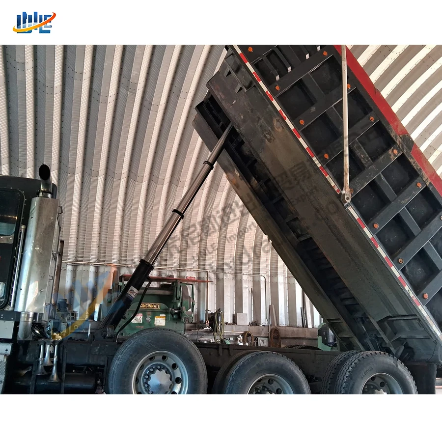High Quality 15 Ton Trunnion Type Double Acting Tipper Telescopic Hydraulic Cylinder Jacks for  Tipper Trailers