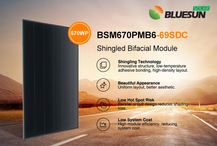 Bluesun Bifacial Solar Panels - High Efficiency & Low Cost