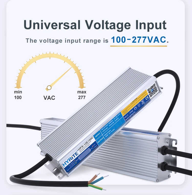 Wide Voltage Ip67 12v/24v 100w Waterproof Led Tv Power Supply Board Emc