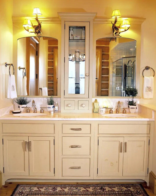 Luxury Bathroom Cabinet with Vanity, Sink, and Mirror - Premium Bathroom Storage Solution