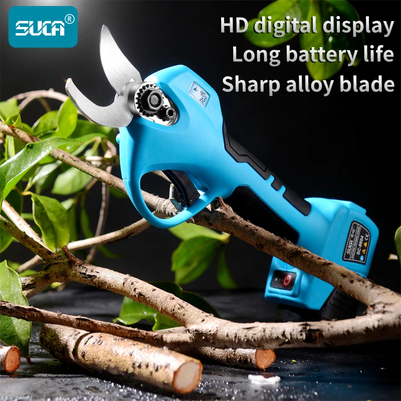 Battery Pruning Shears Powerful  Operated Shears Tree Branches Powered Cutter