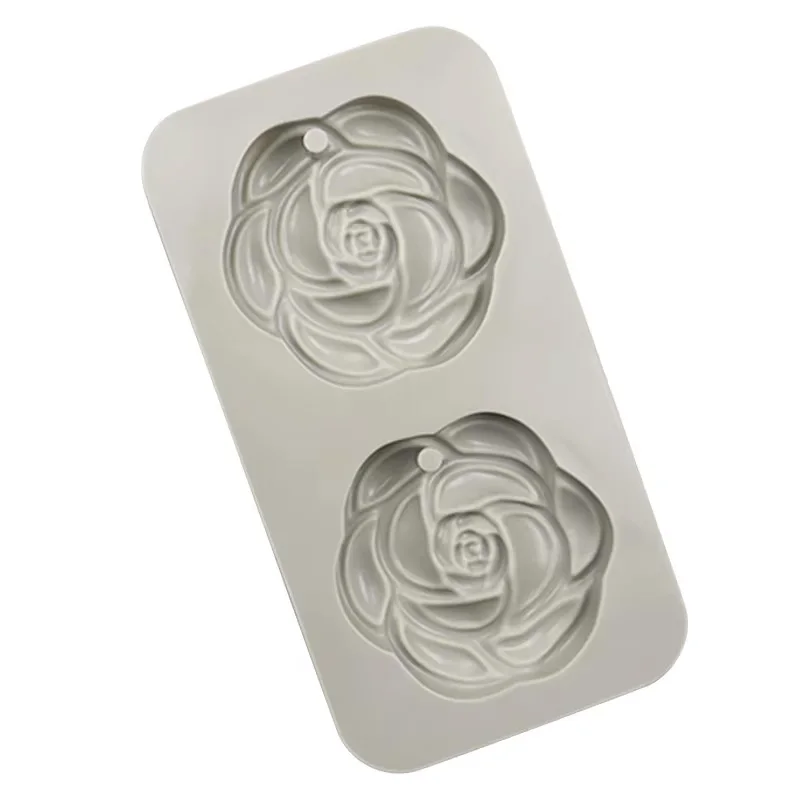 Candle Gypsum Crafts Making Rose Silicone Pendant Molds Wax Molds Silicone Rubber Resin Making Molds BPA Free