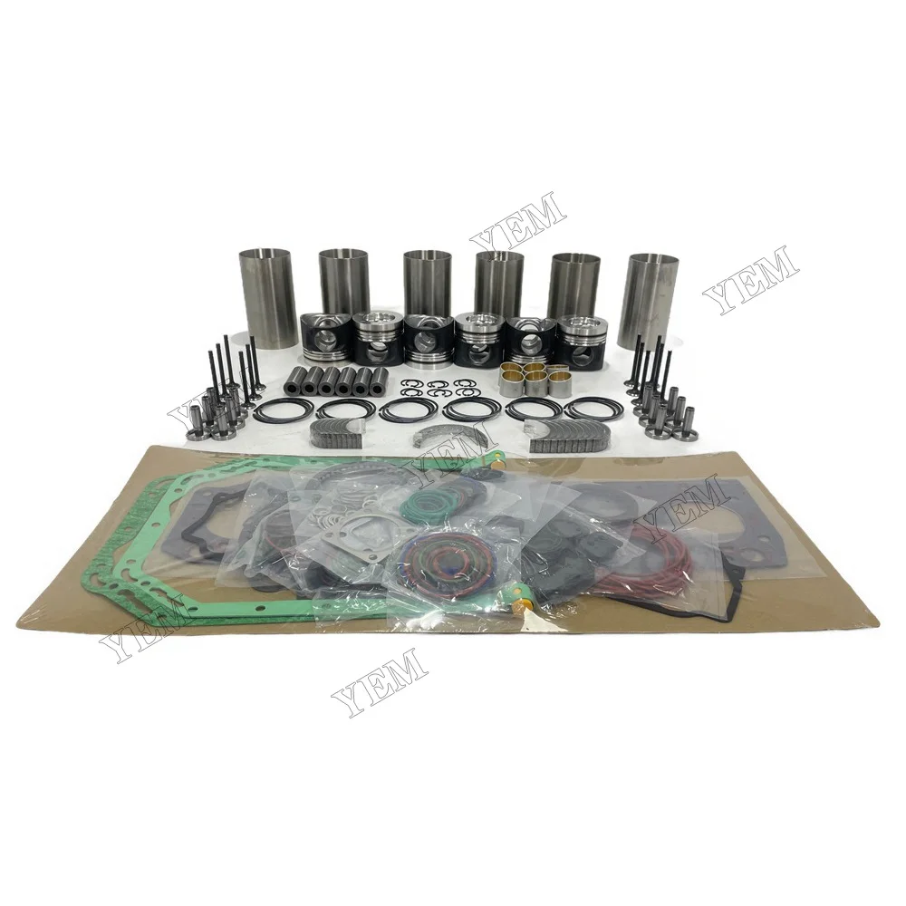 For Deutz BF6M2012 Rebuild Overhaul Repair Kit With Valves Engine Bearings Liner Piston Rings Full Gasket Kit Engine Parts