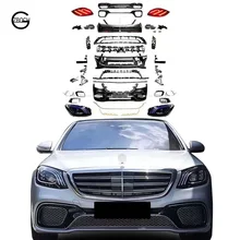 Wholesale Body kits For Mercedes W222 S-class  Facelift S63 AMG S65 AMG Headlights Talllights Diffuser Pipe Car Bumpers