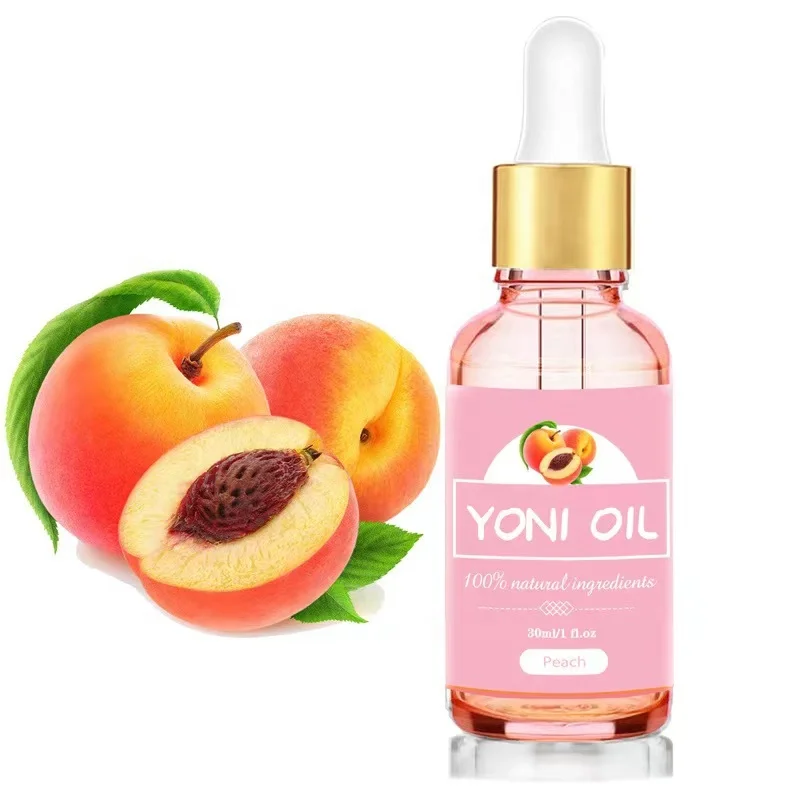 Private Label Sexy Body Massage Oil for Women Vaginal Tightening Sweet Natural Orange Strawberry Yoni Oil Detox Oil