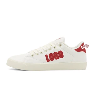 Custom White Canvas Skateboarding Sneakers for Men Trending Soft Running Shoes for Spring Slip-On Manufactured Summer Trending