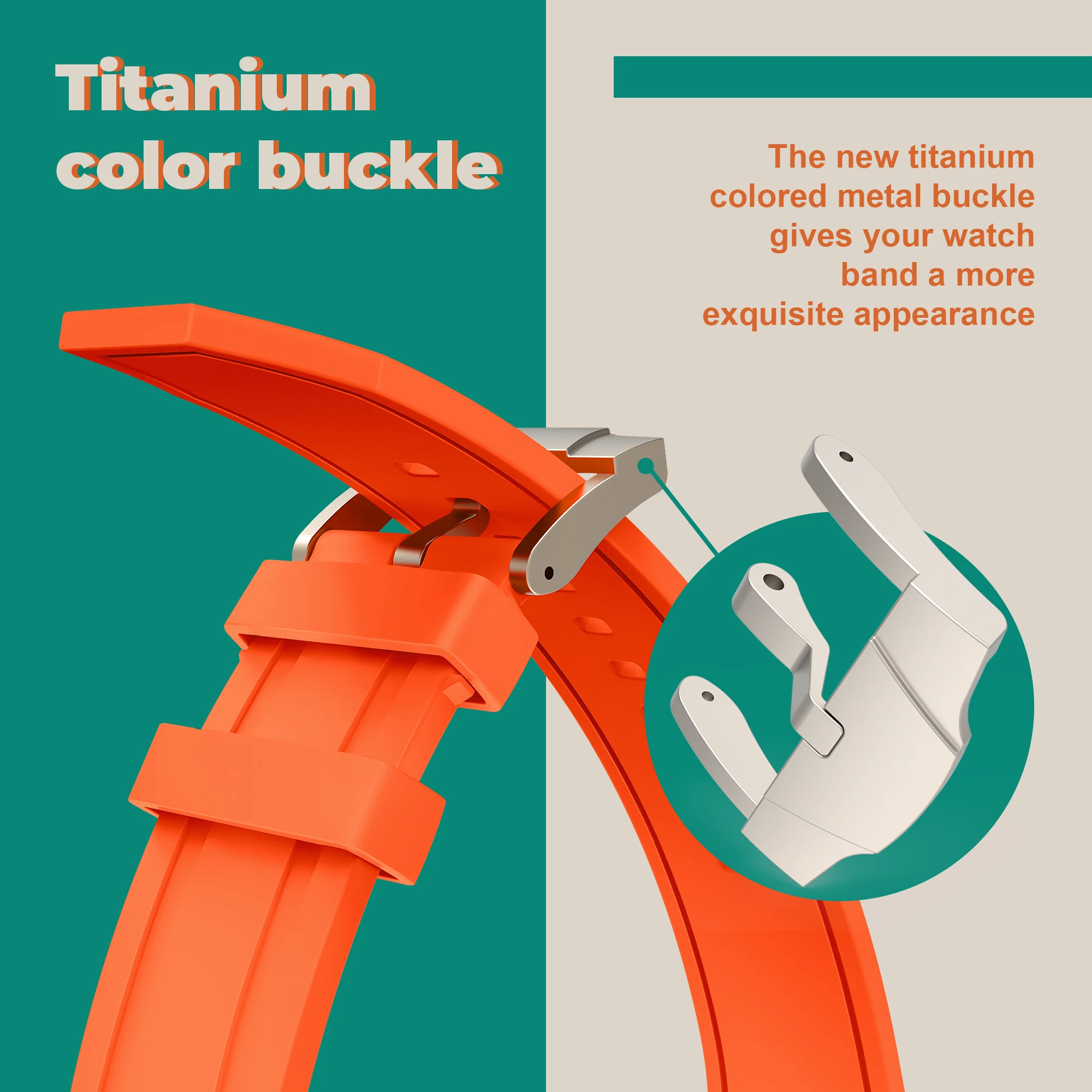 Ryb Sport Fkm Fluoroelastomer Watch Band For Apple Watch Ultra 49mm