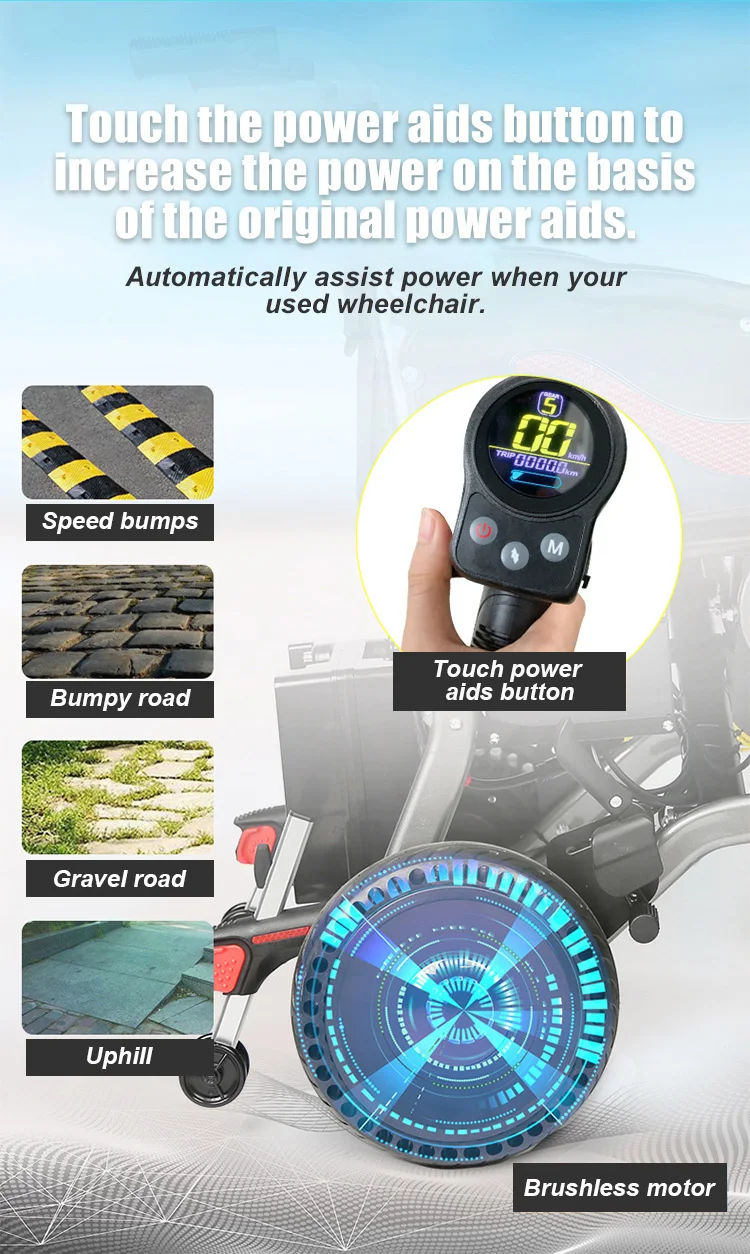 Power Assist Joystick Controller Electric Wheelchair Lcd Controller ...