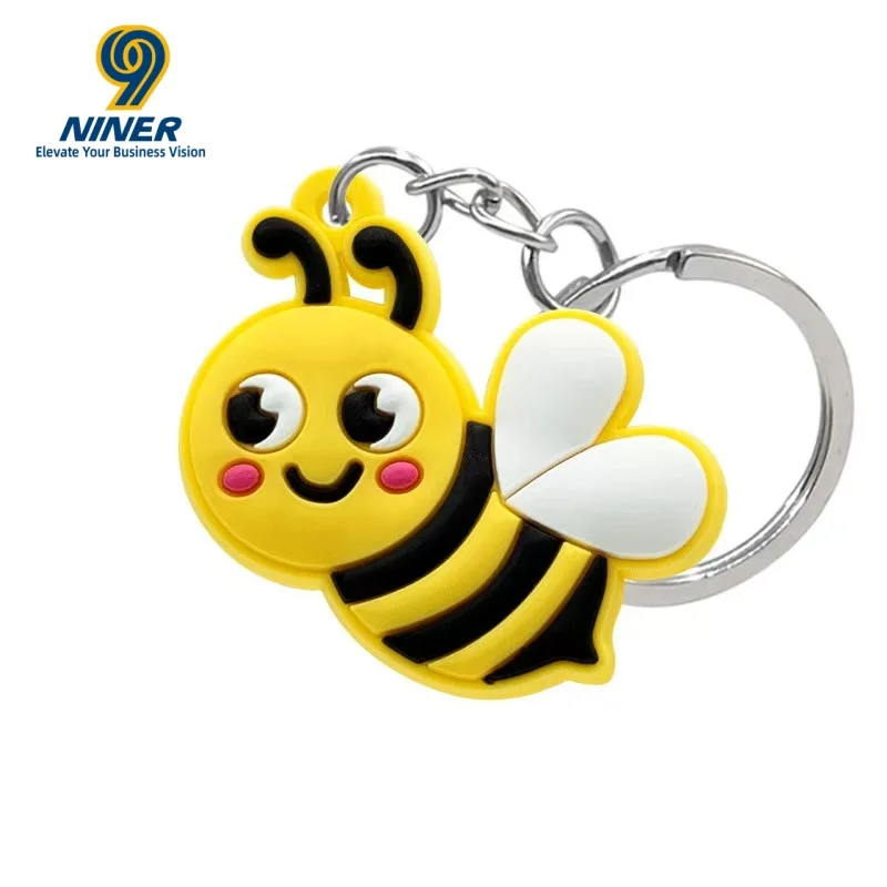 Factory Sale Jet Tag Custom Soft Pvc pink Style Keychain 3d Pvc Key Chains Rubber Key Chain for Business Gifts preview 5