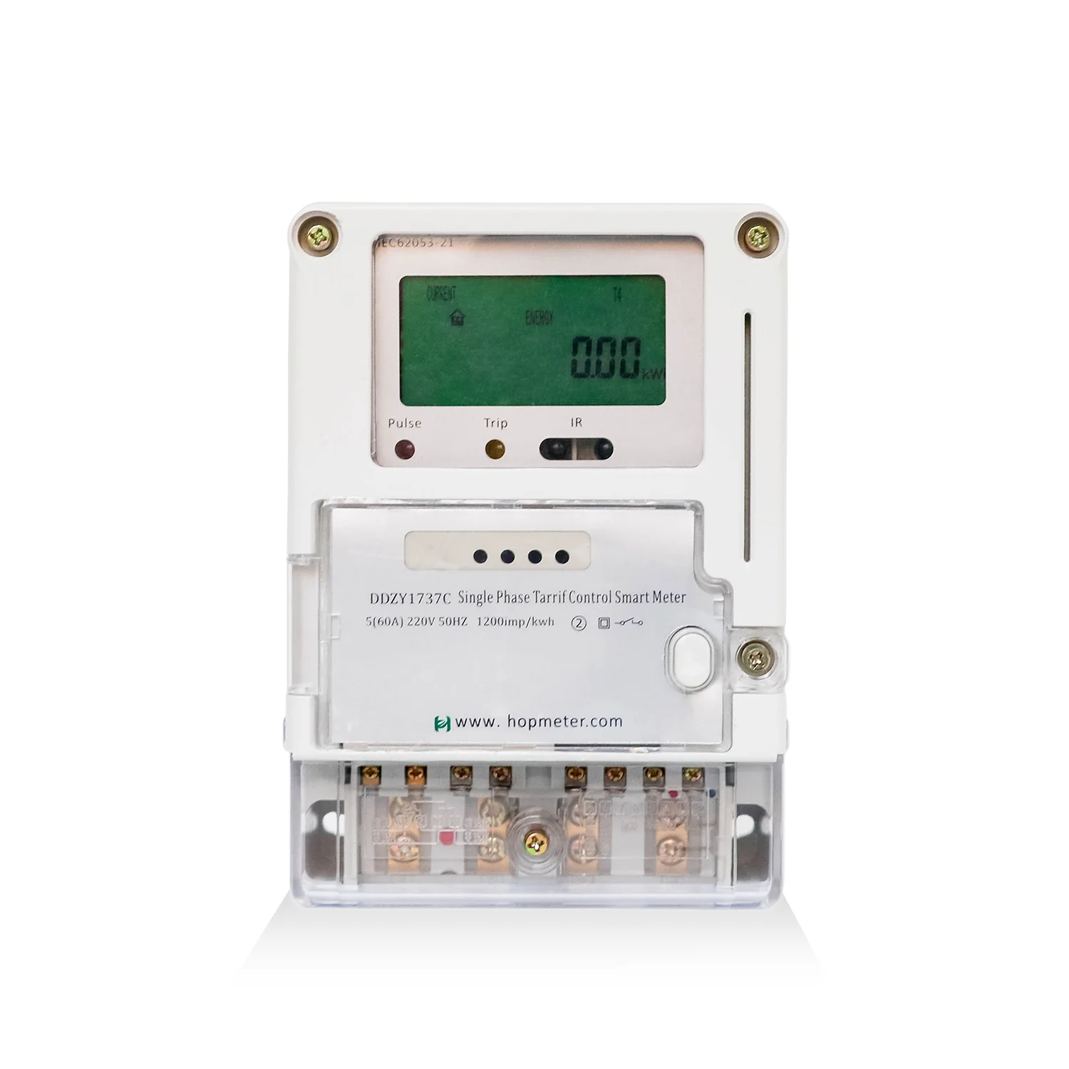 ISO9001 Lora Single Phase Dual Led Register Display Smart Card Electricity Meter - Famidy.com