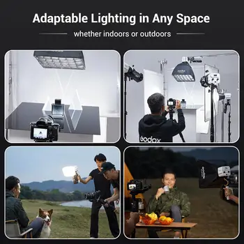 Godox ML60IIBi Bi-Color COB LED Video Light App Control Photography Lighting with Battery Accessory Kit AK-B01 Bracket Handle detail image