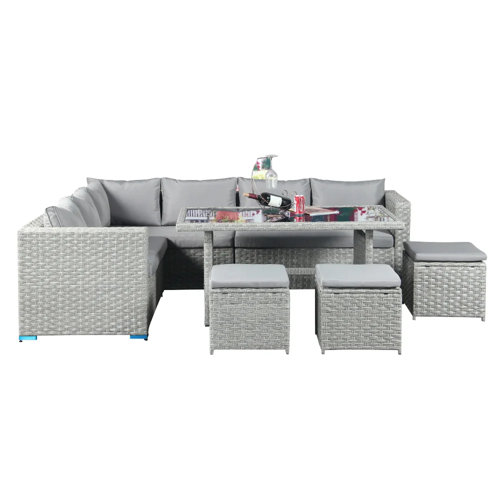 Rattan Garden Set Patio Furniture Asda Outdoor Rattan Corner Sofa Set