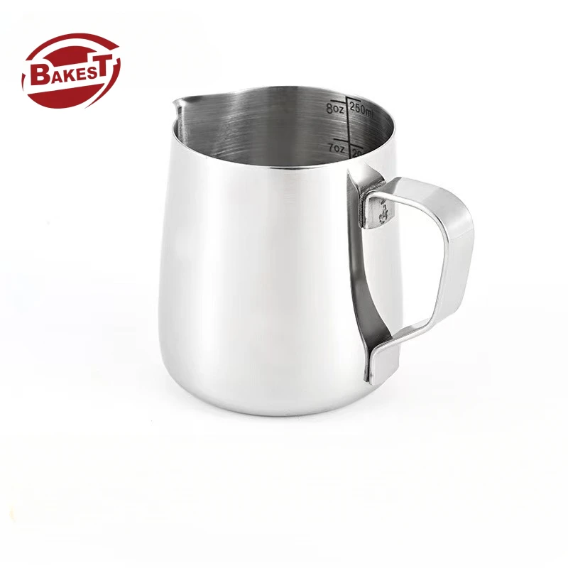 Quality Assurance 600ml Stainless Steel Coffee Jug Pitcher Eco-Friendly Sharp Spout Milk Pitcher Set Sustainable for Tea Use