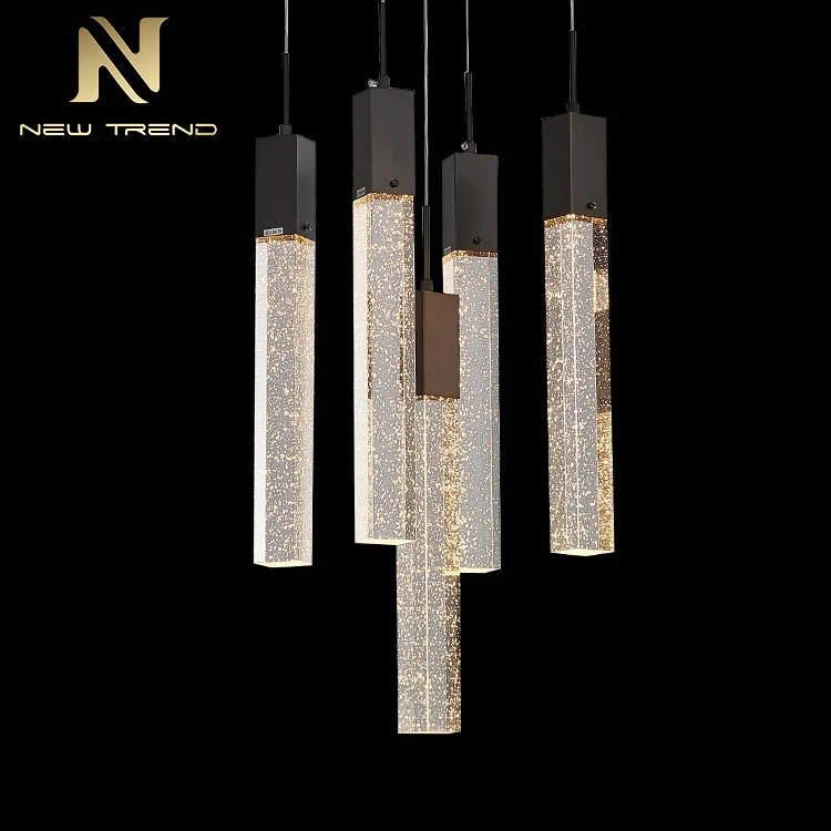 PAD801 New Product Residential Decoration Chandelier Indoor Bedroom Living Room Crystal LED Pendant Light   