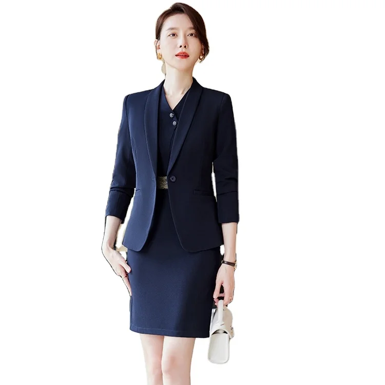Shop High-Quality 2 Piece Office Ladies Skirt Suit Uniform Designs