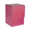 Point rouge rose scintillant + intérieur gris
