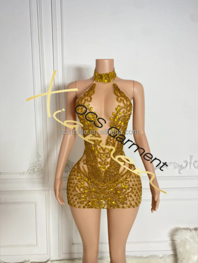 sexy gold birthday dress Rose Gold Cutdana Tissue Silk Lehenga Set main image 0