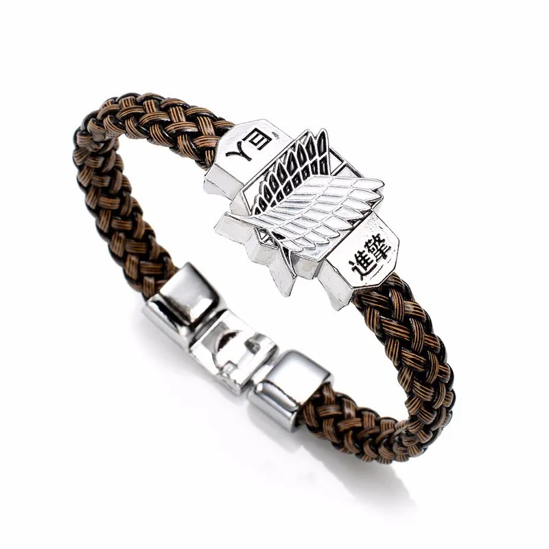 Final Fantasy X Attack on Titan Bracelet - Silver Plated