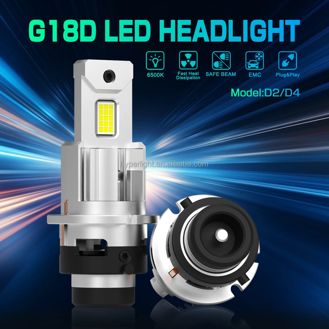 Hyperlight Led Hyperlight G18D Series Car Headlight Bulb D2S D4S LED Autos D2S LED for ...