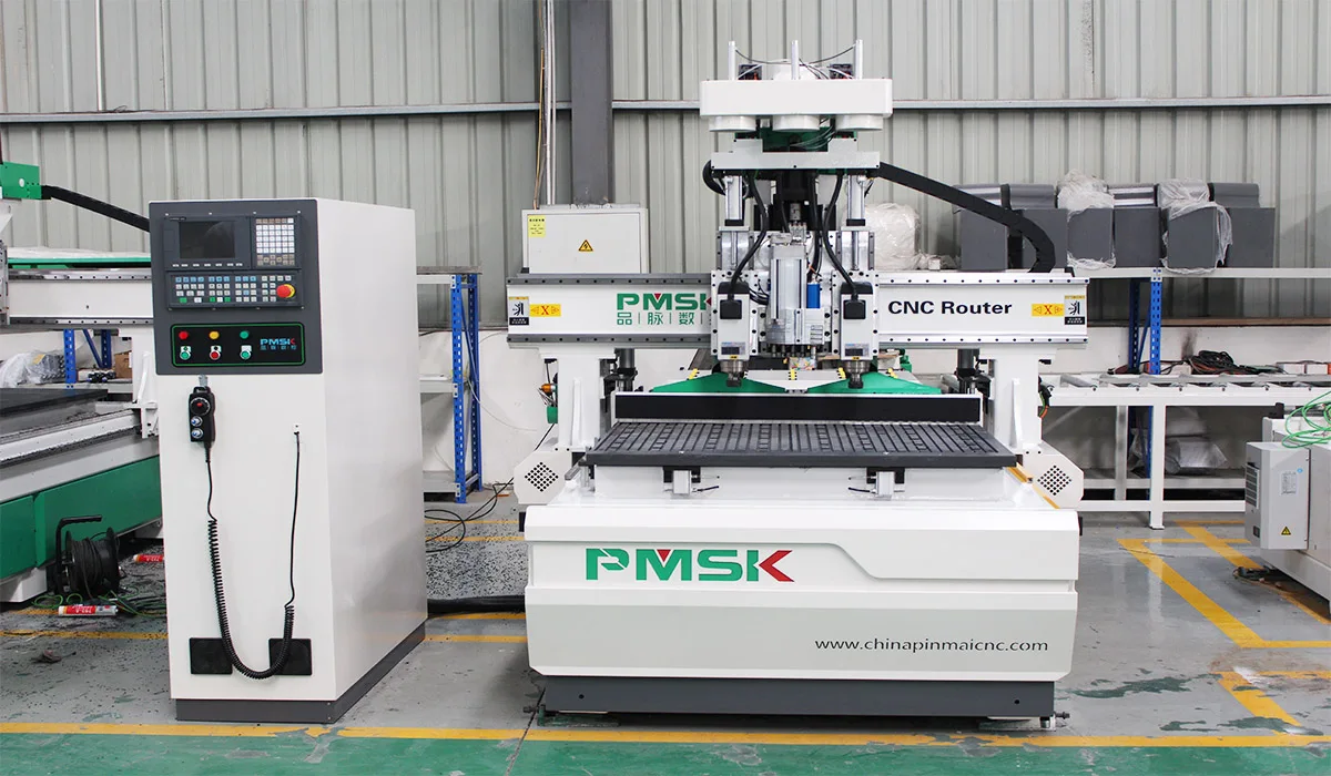 Полностью автоматический двухголовочный фрезерный станок с ЧПУ для изготовления мебели 1325 5