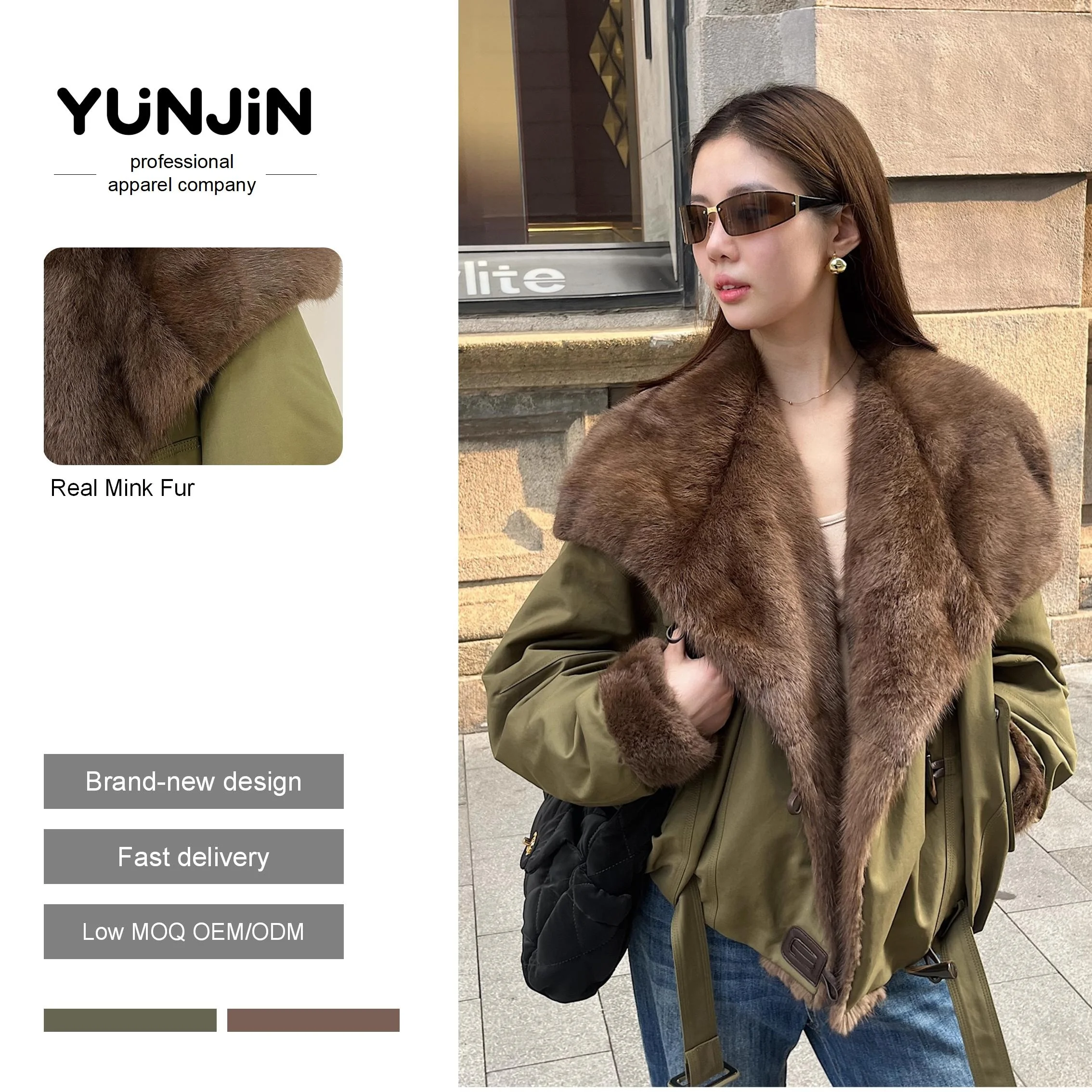 Large Natural Fox Fur Collar 90% White Goose