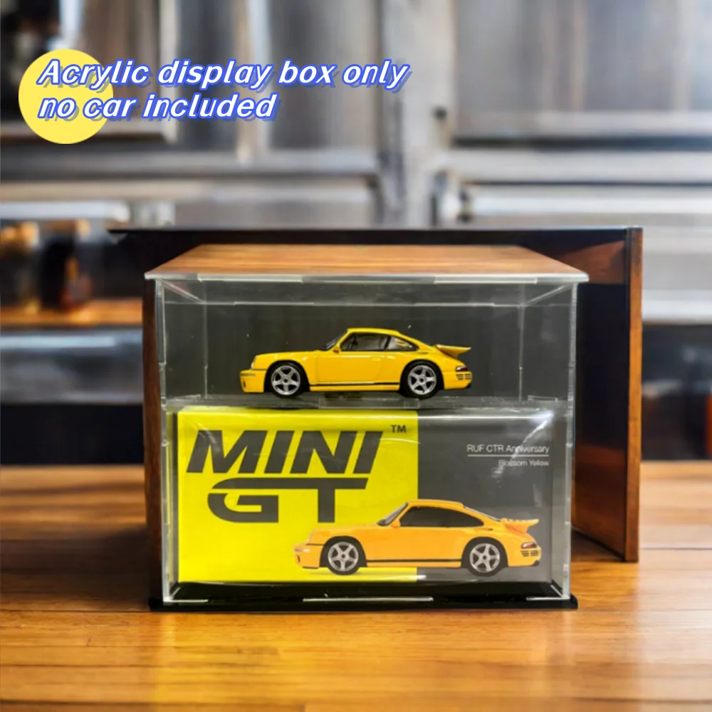 Acrylic 1/64 Model Cars Display Case Fit for Mini Size MiniGT Tomica Hotwheels Assembled Dust Proof Box Cabinet Toy Vehicles