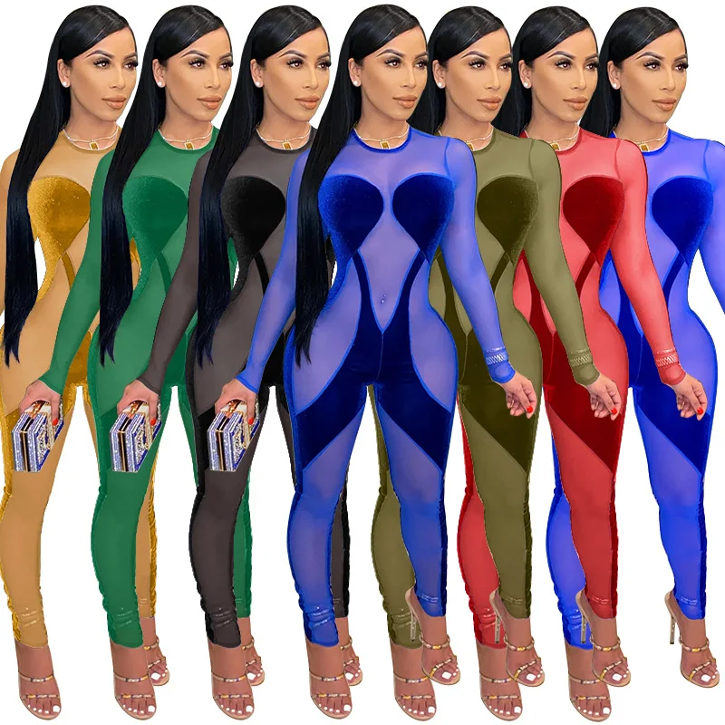 Women Long Sleeve Jumpsuit 