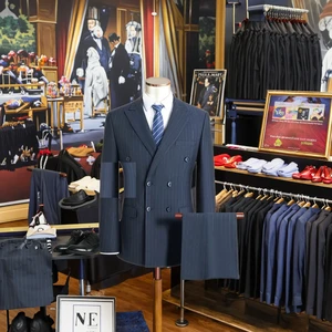 High Quality Two-Piece Men's Double-Breasted Formal Suits Custom Haute Couture Quality Producer Suit Jackets