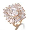ensemble de bagues en or massif 18 carats avec diamants de laboratoire