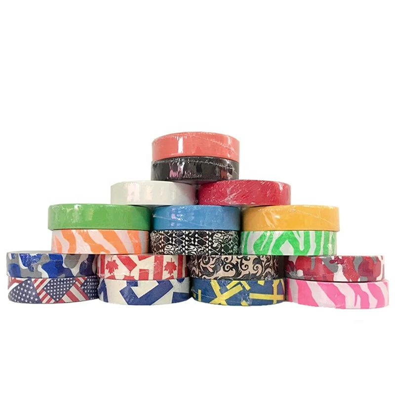 CE Certified Colorful Cotton Fabric Ice Hockey Tape Hockey Grip Tape