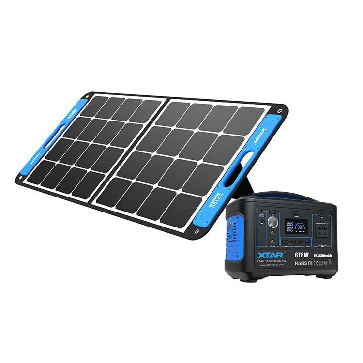 Richarm 120W Panneau Solaire Portable Monocristallin Pliable pour