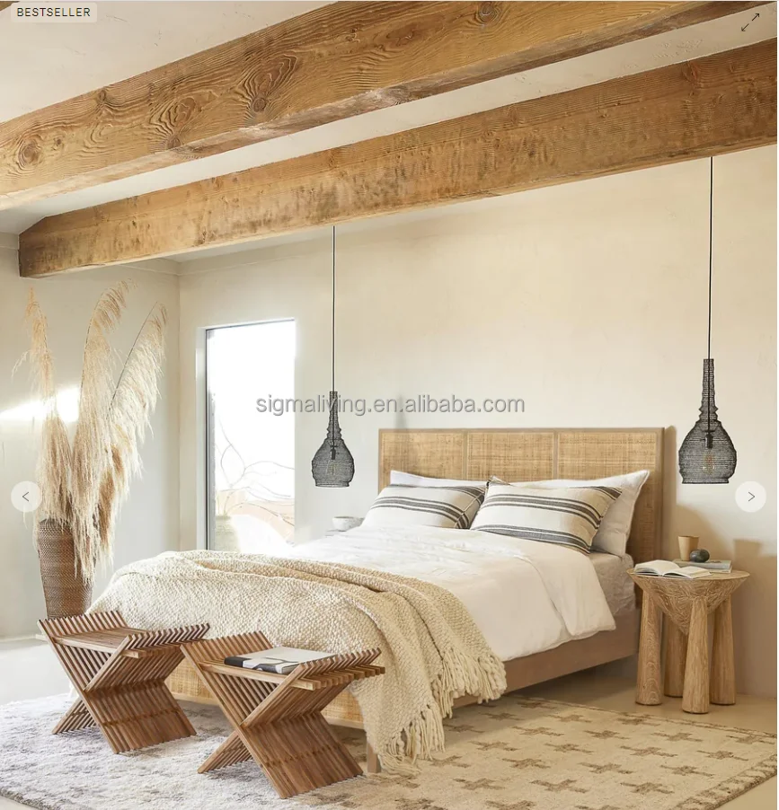 bed set bed bedroom furniture fabric panel platform bed