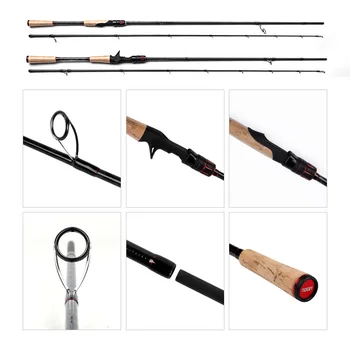 Road Rod Long-Cast Fishing Rod with Quick Adjustment Gun Straight Handle Carbon 2 Sections Hard Action – Hard Lure – view 4