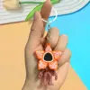 eating flower orange