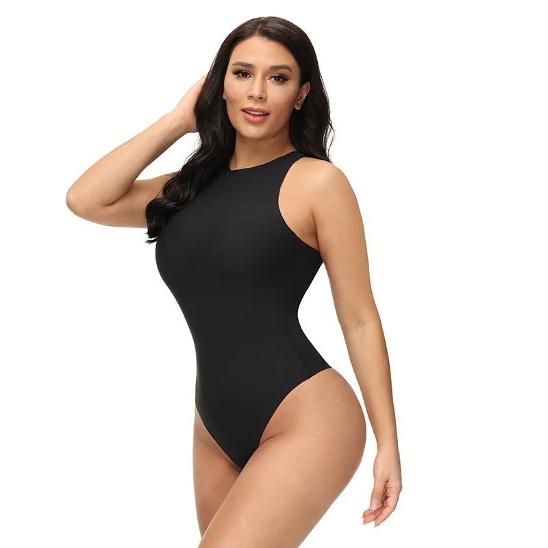 ZOYIAME New Seamless Bodysuits High Cut Leg Shaping Thong Underwear Sleeveless Sculpting Bodysuit Shaper for Women Manufacturer