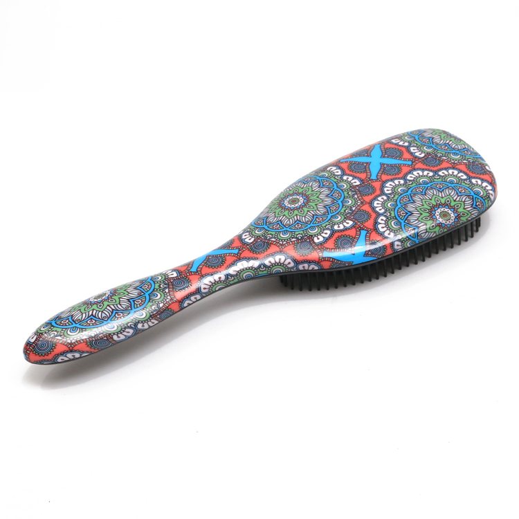 Оптовая продажа профессиональная щетка для волос с пользовательским логотипом нейлоновая кудрявыми волосами