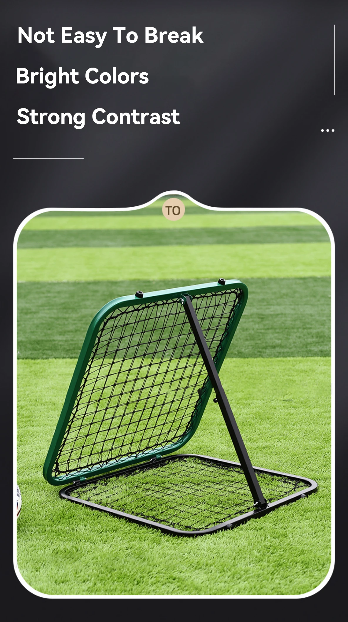 Double Sided Portable Rebound Net Adjustable Angle Soccer Net Mini