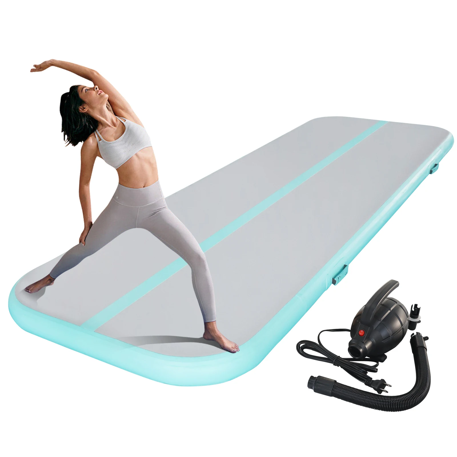 Custom 2-16M Inflatable Air Track Taekwondo Gymnastics Mattress Outdoor 10-20FT Fitness Airtrack Equipment Mattress