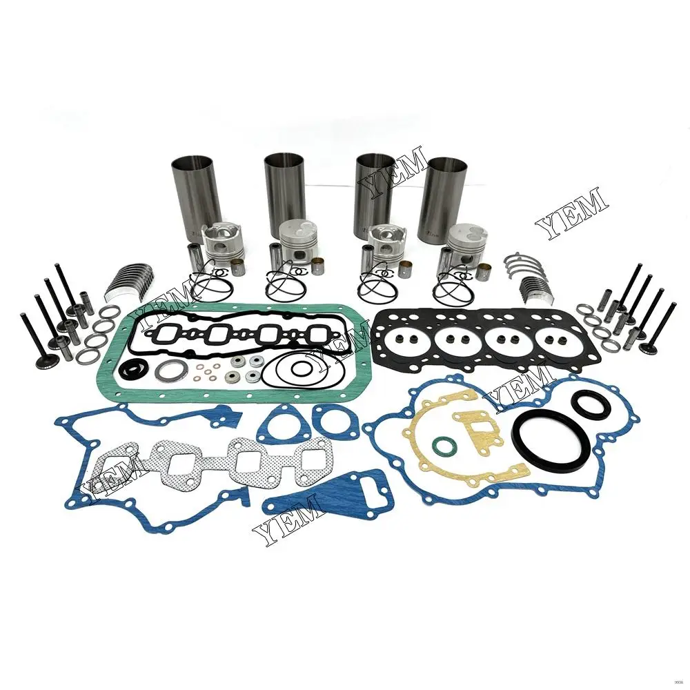 1DZ-3 Repair Kit With Head Gasket Set Piston Rings Liner Bearing Valves for Toyota Excavator Truck Lawn Mower Marine Engine